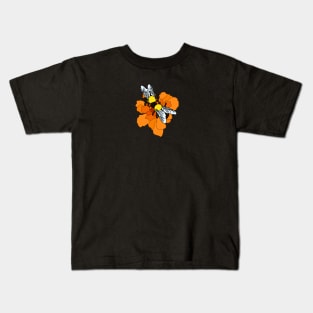 Bees on a flower Kids T-Shirt